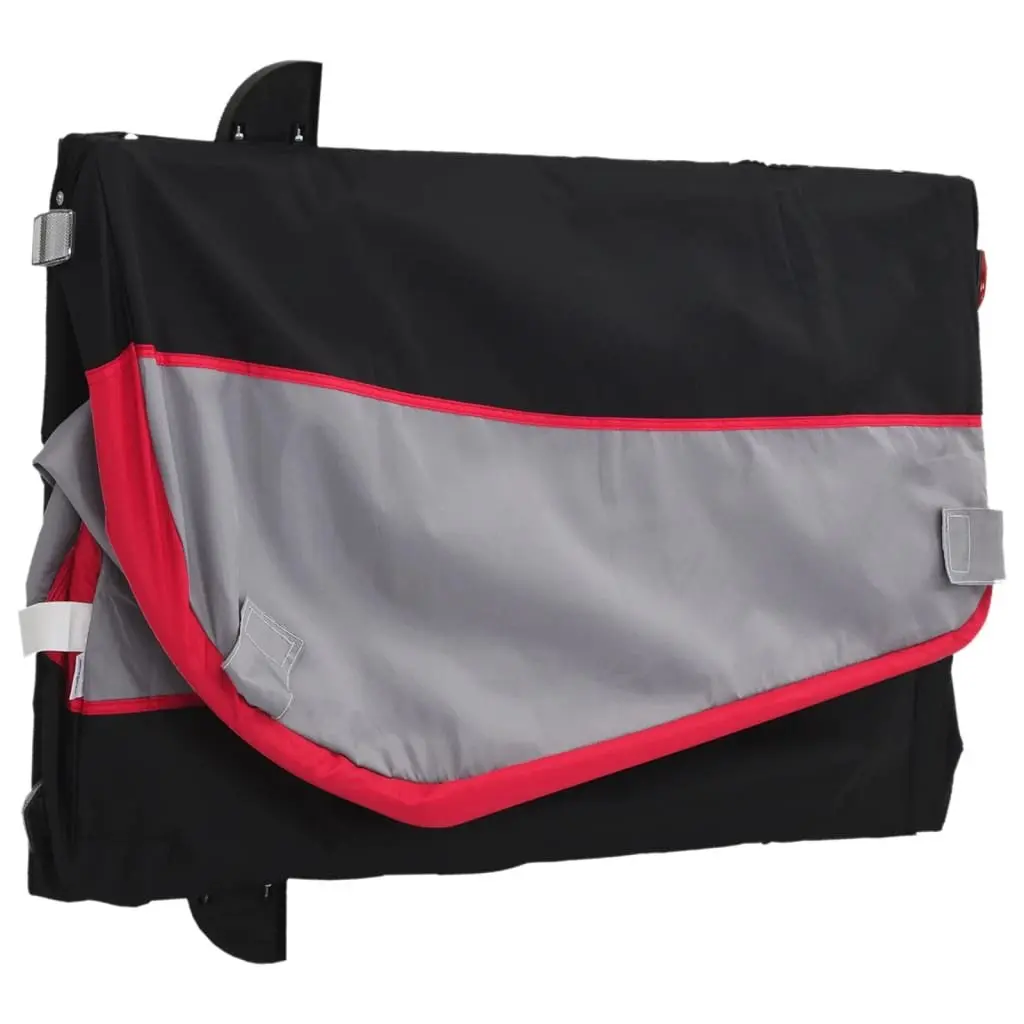 Bike Trailer Heavy Duty Cargo 45kg Load Iron Red