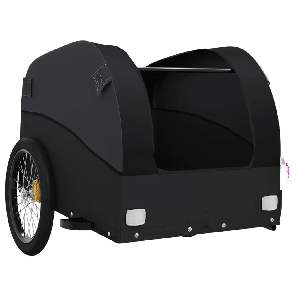 Bike Trailer Heavy Duty Cargo Hauler 45kg Load Capacity Black