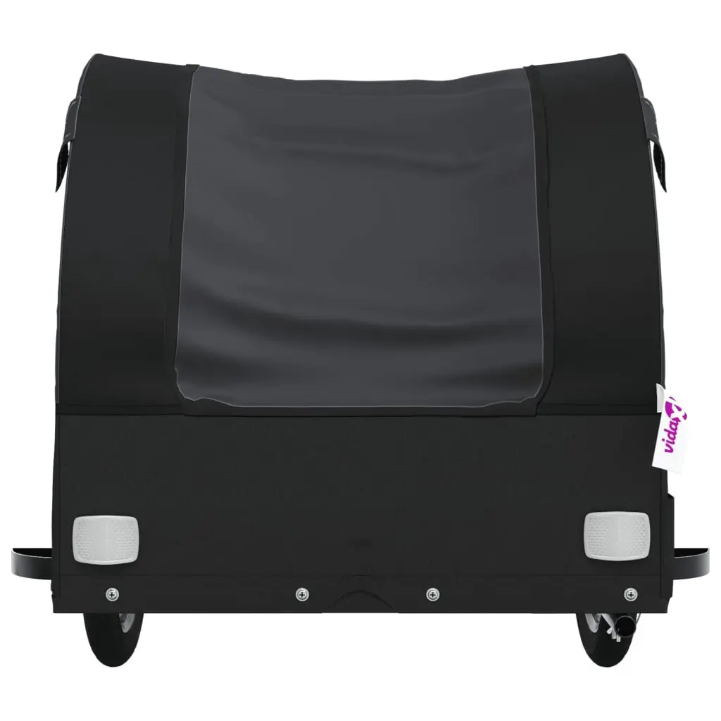 Bike Trailer Heavy Duty Cargo Hauler 45kg Load Capacity Black