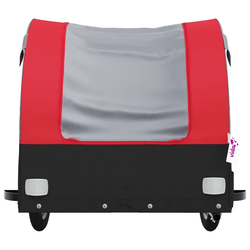Bicycle Cargo Trailer Heavy Duty Load 45kg Red Iron