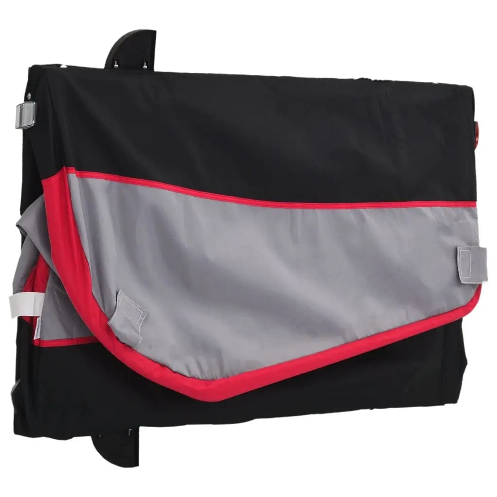 Bicycle Cargo Trailer Heavy Duty Load 45kg Red Iron