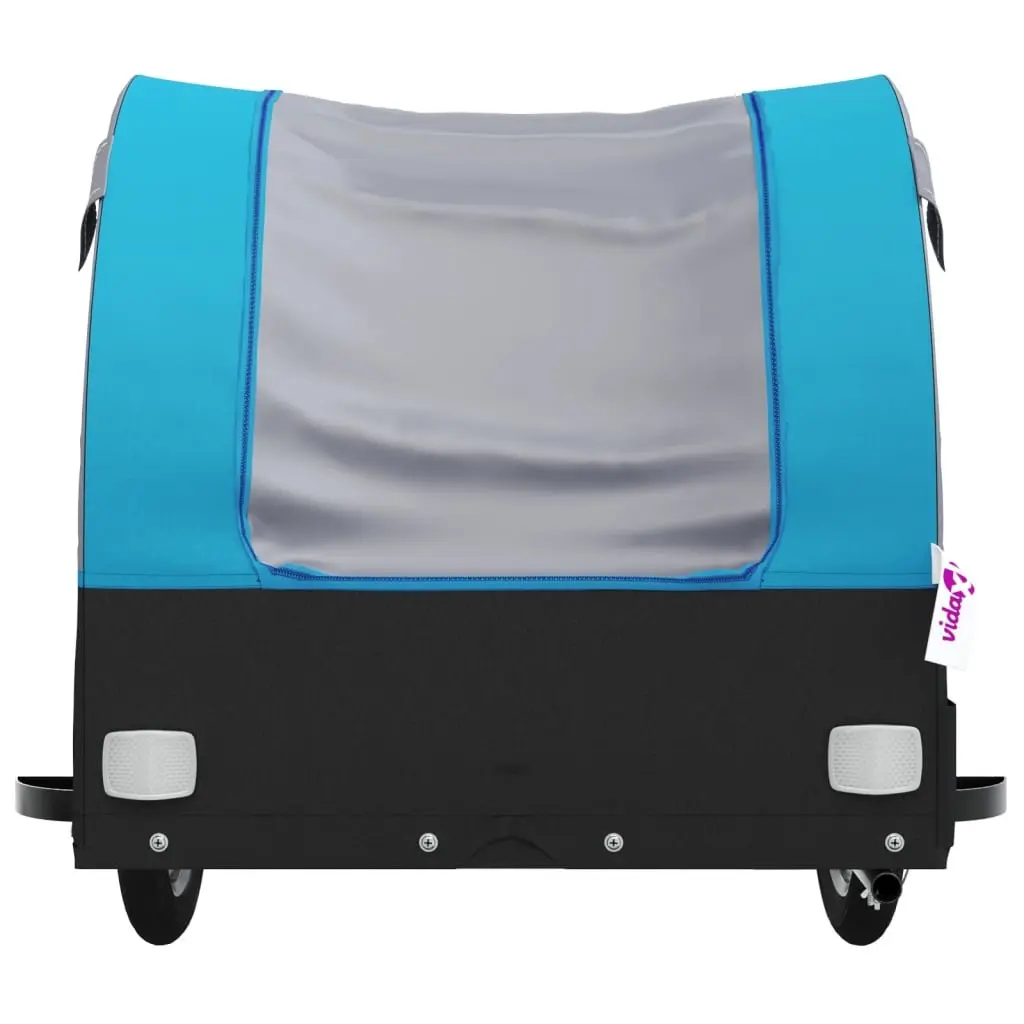 Bicycle Cargo Trailer Heavy Duty 45kg Load Capacity Blue