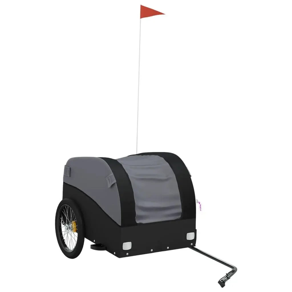Bike Trailer Heavy Duty Cargo Cart 45kg Black