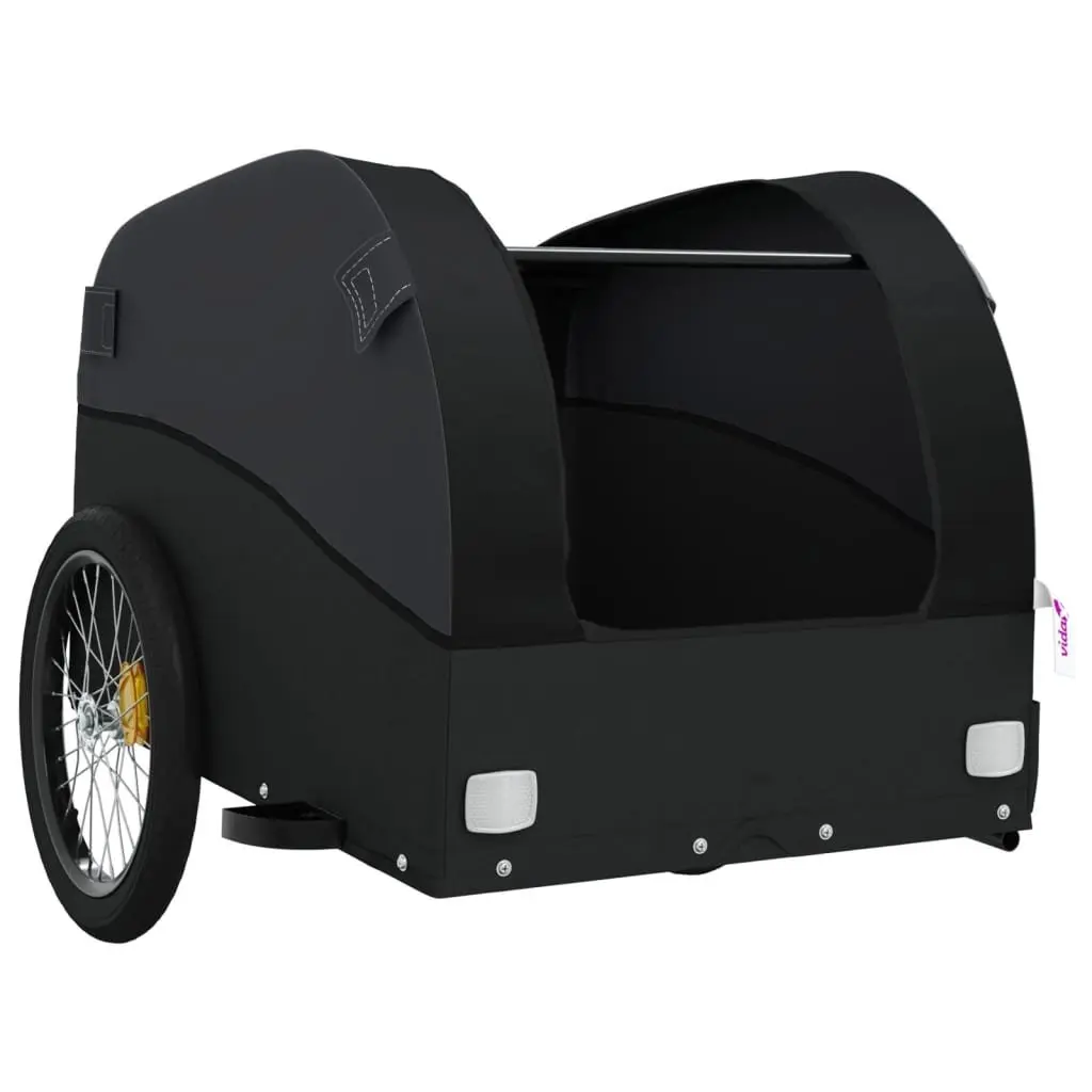 Bike Trailer Heavy Duty Cargo Cart 45kg Black