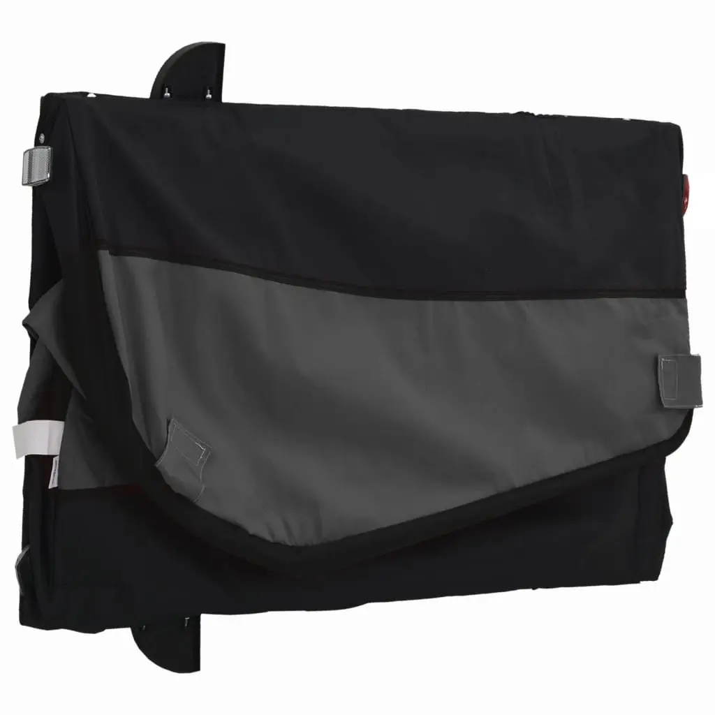 Bike Trailer Heavy Duty Cargo Cart 45kg Black