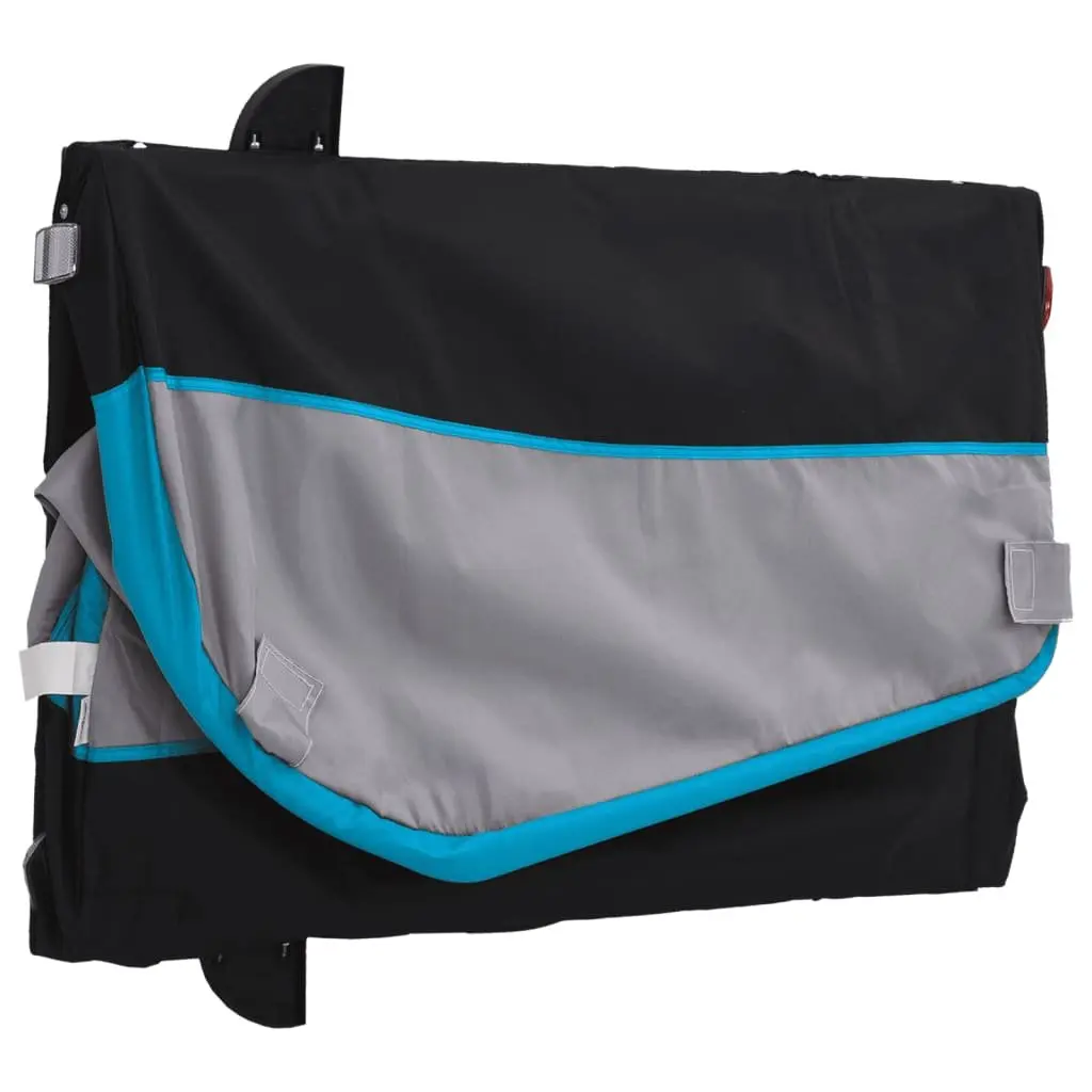Bike Trailer Heavy Duty Cargo Transport 45kg Load Capacity Blue