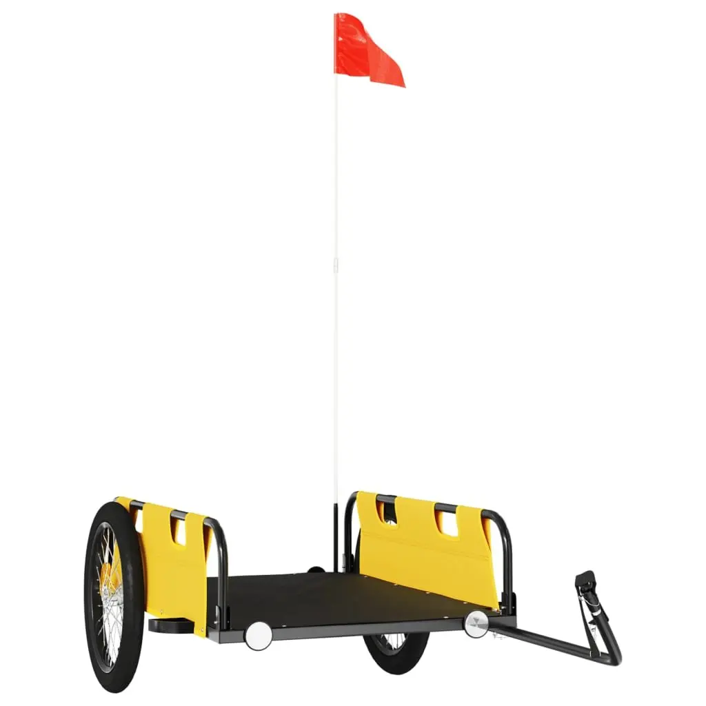 Yellow Bike Trailer with Sturdy Construction