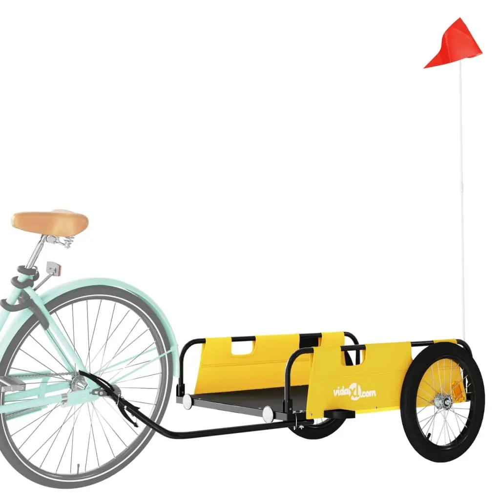 Yellow Bike Trailer with Sturdy Construction
