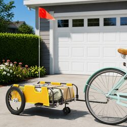 Reliable Yellow Bicycle Trailer: Practical and Affordable