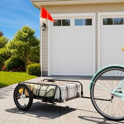 Reliable Black Bike Trailer with Great Load Capacity