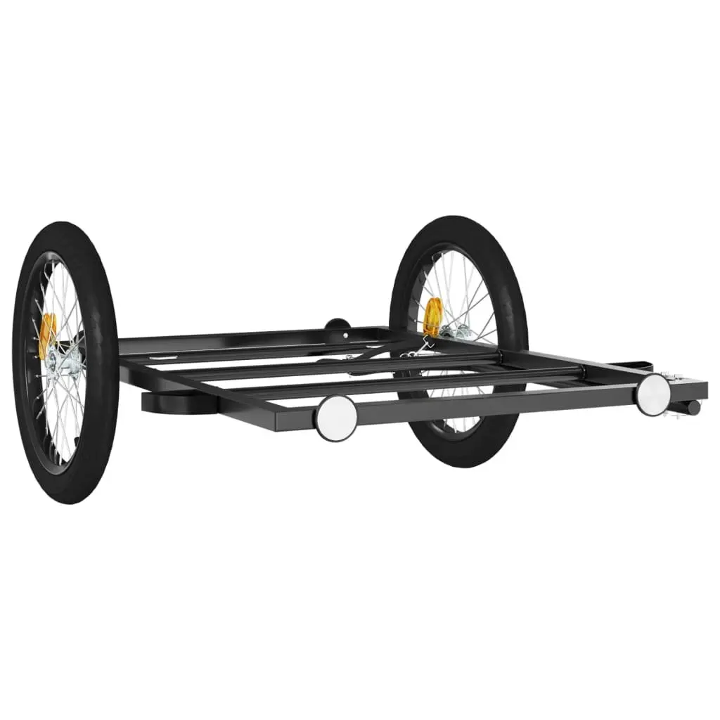 Bicycle Cargo Trailer Transport Cart 135 x 68 x 37 cm Black