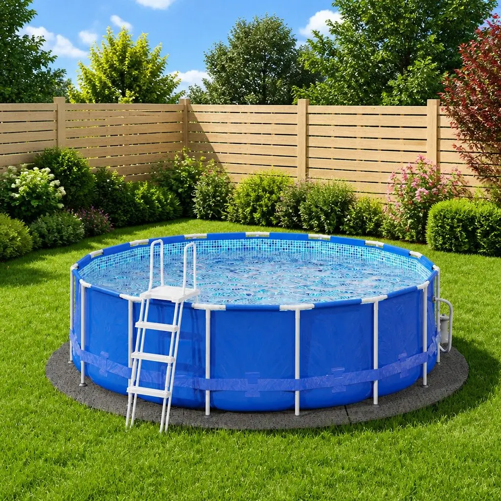 Light Grey Pool Ground Cloth for Lifespan Extension