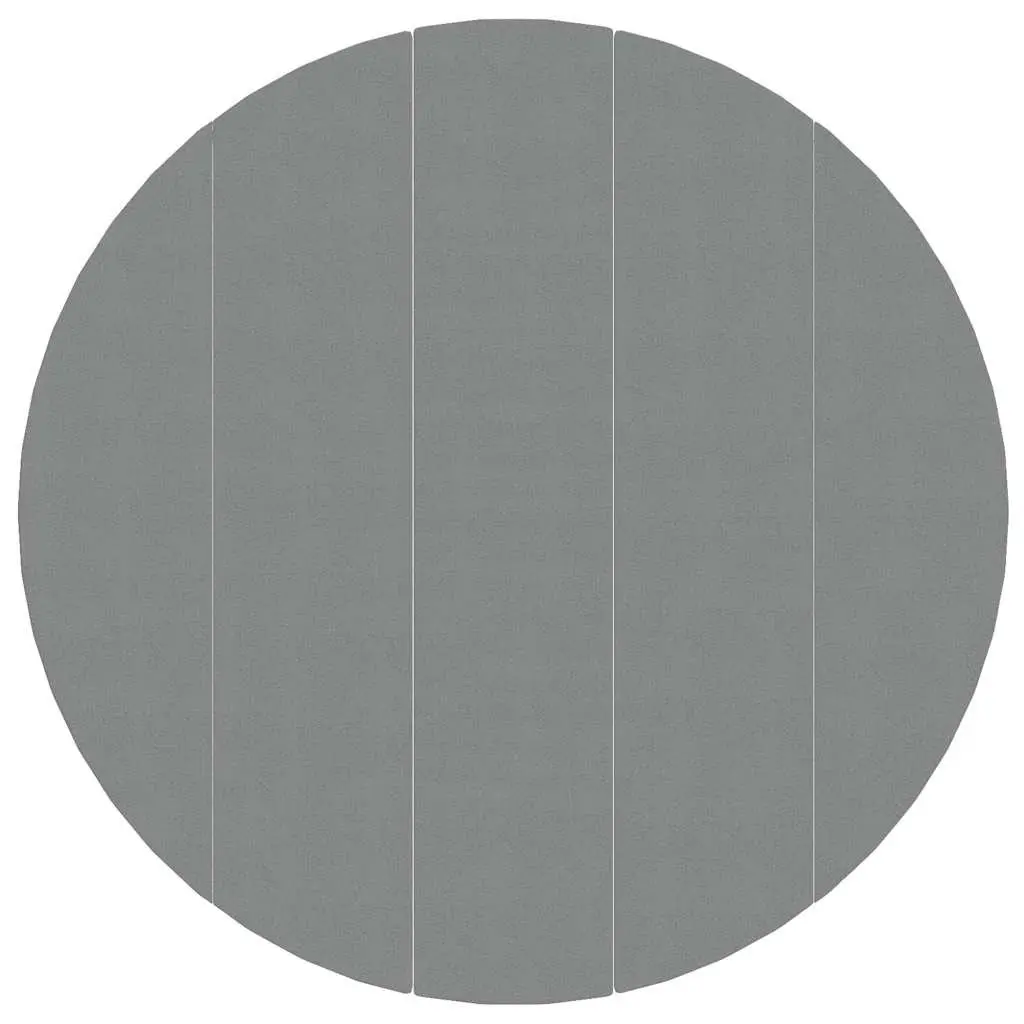 Pool Ground Cloth Protective Geotextile Underlay 550cm Round Light Grey 5 Piece