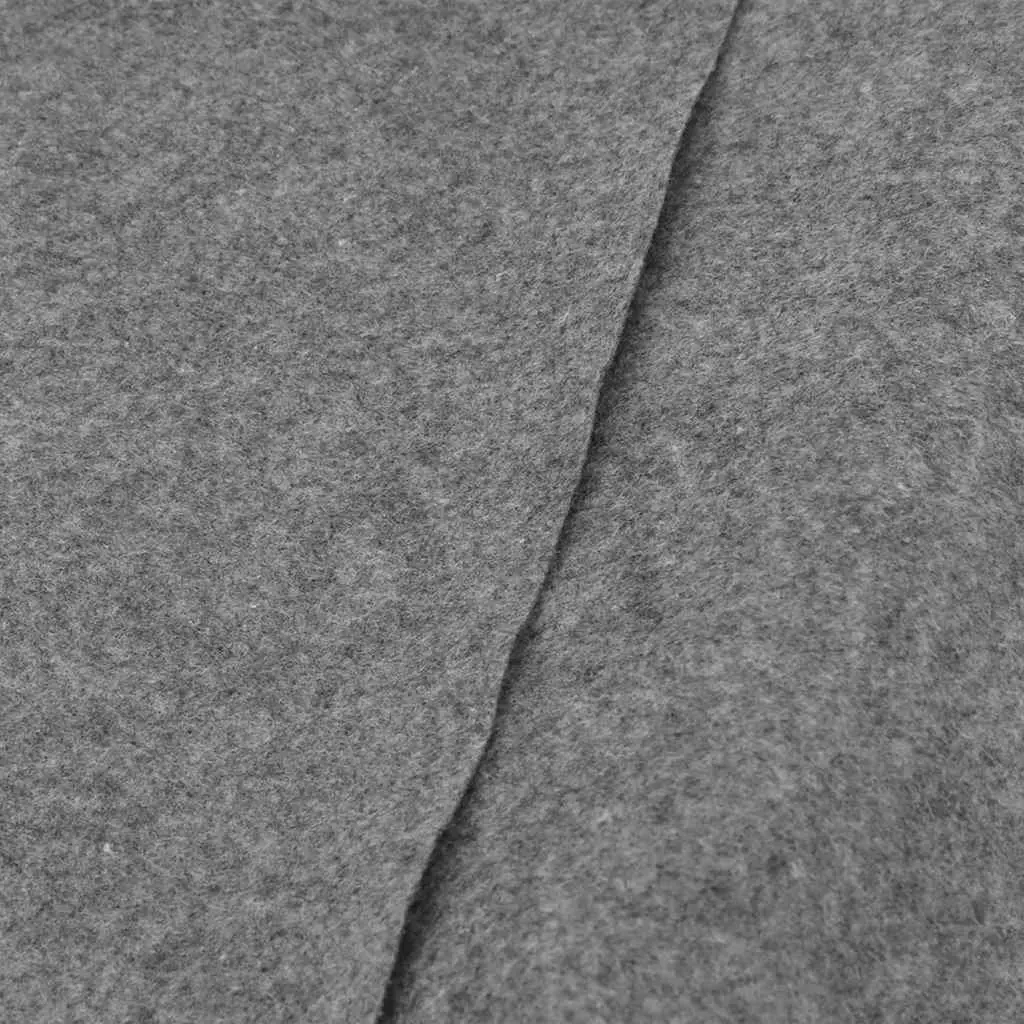 Pool Ground Cloth Protective Geotextile Underlay 550cm Round Light Grey 5 Piece