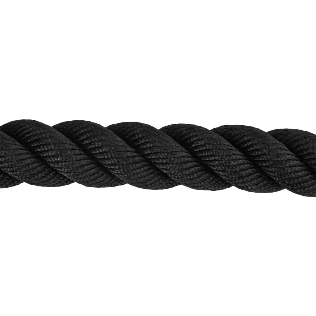 15m Battle Rope for Strength and Cardio Training Durable Polyester Fiber with Rubber Grip for Fitness Gym Workout