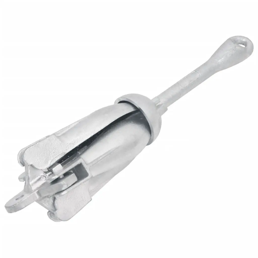 Folding Anchor with Rope 4kg Grapnel Silver