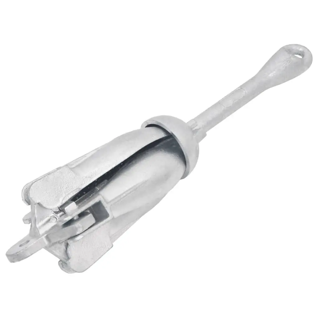4-Claw Folding Anchor 1.5kg Silver for Kayak Dinghy Boat