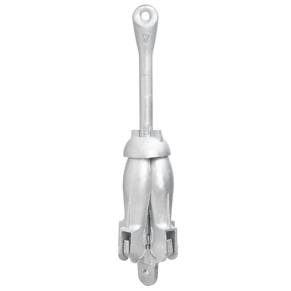 4-Claw Folding Anchor 1.5kg Silver for Kayak Dinghy Boat
