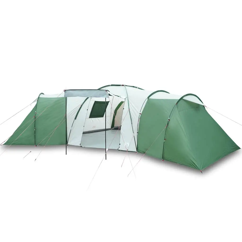 Dome Tent 12-Person Waterproof Camping Shelter Green