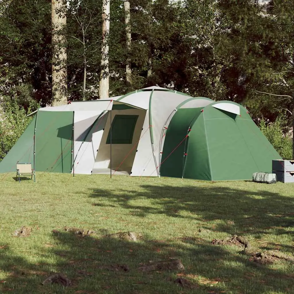 Dome Tent 12-Person Waterproof Camping Shelter Green