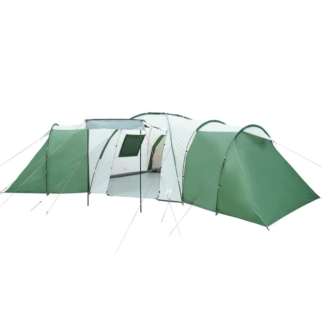 Dome Tent 12-Person Waterproof Camping Shelter Green