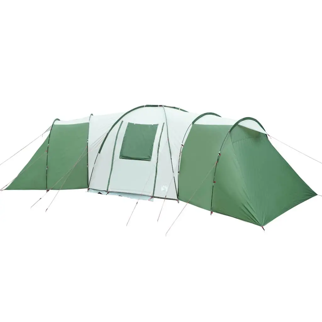 Dome Tent 12-Person Waterproof Camping Shelter Green