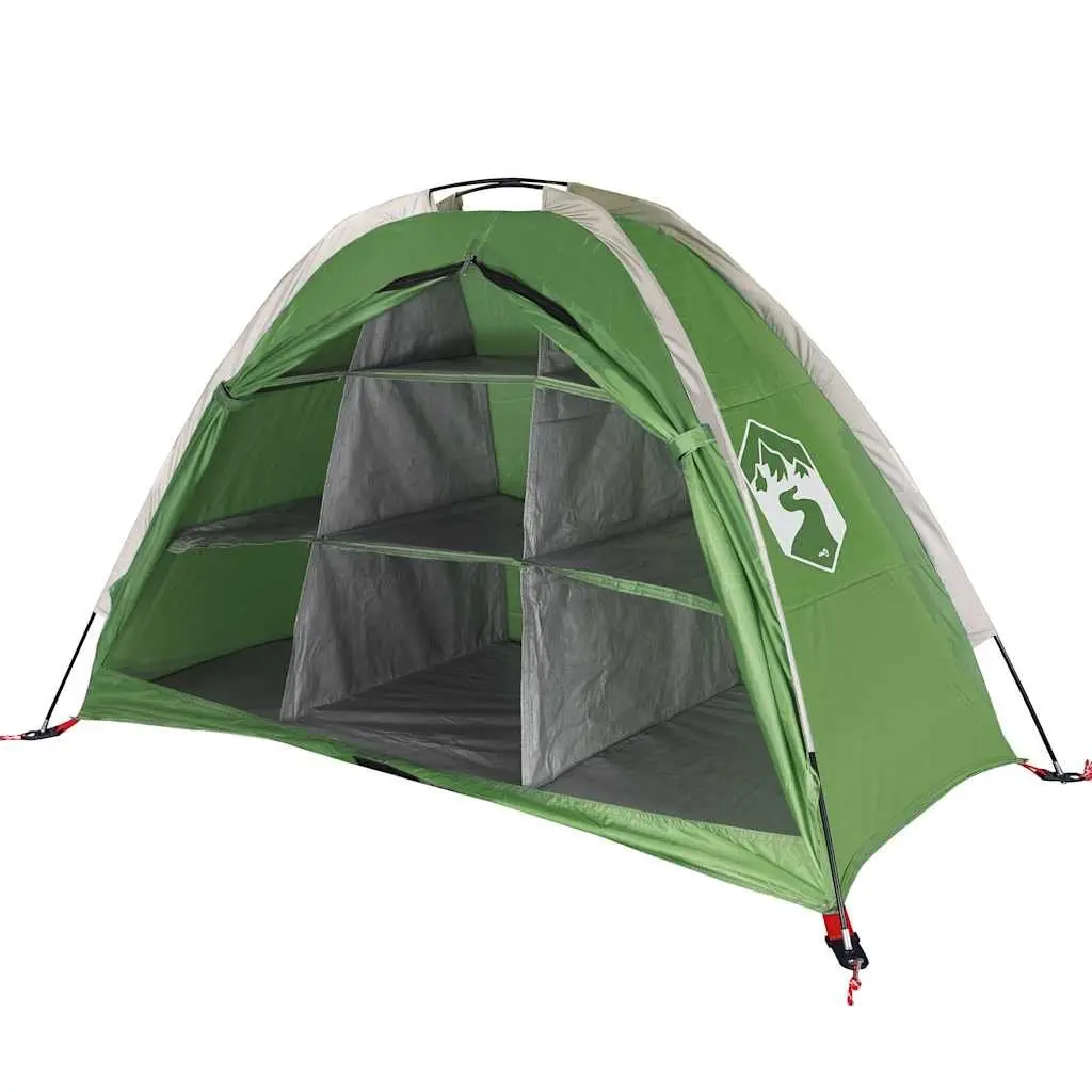 Storage Tent Waterproof Camping Organizer 9 Compartments Green Lightweight