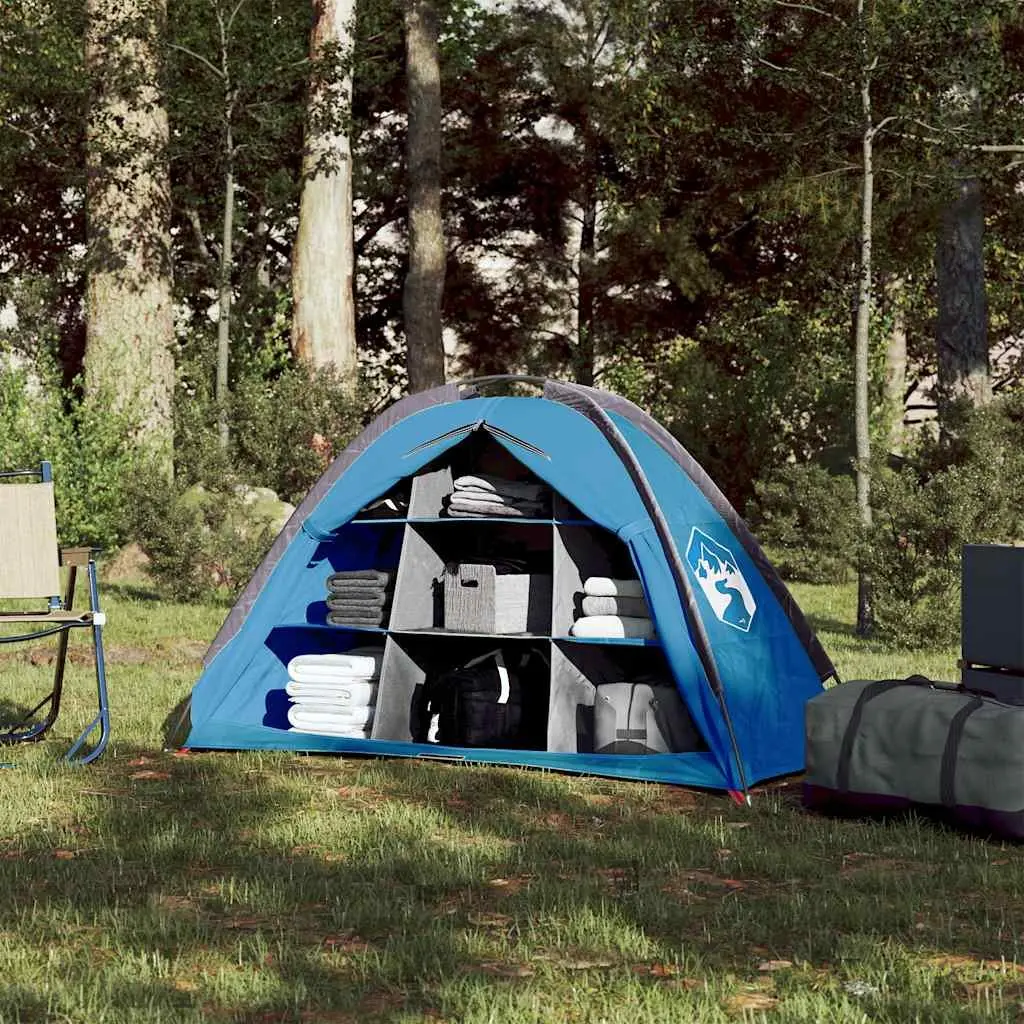 Storage Tent Organiser 9 Compartments Waterproof Blue Portable Camping
