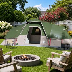 Comfortable Family Dome Tent for 11 in Green Color