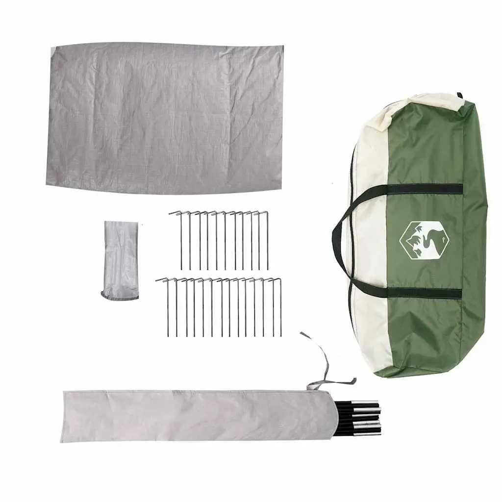 Camping Tent 6 Person Tipi Green Waterproof Portable Outdoor Shelter