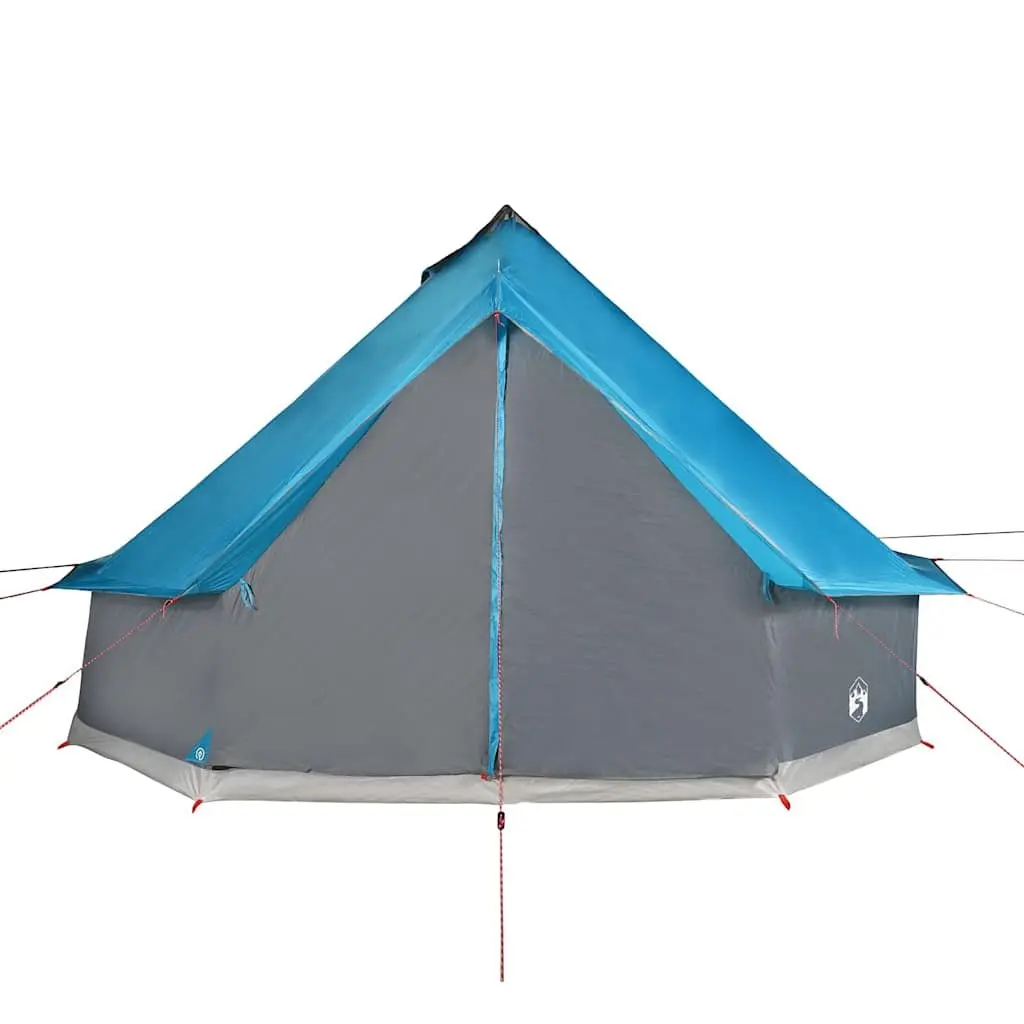 Camping Tent 10 Person Tipi Waterproof Blue Outdoor Adventure