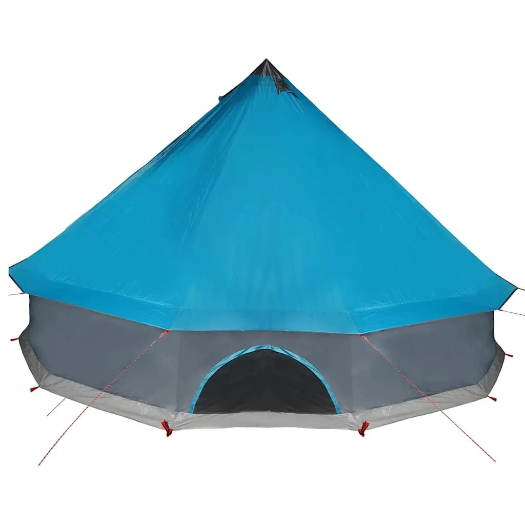 Camping Tent 10 Person Tipi Waterproof Blue Outdoor Adventure