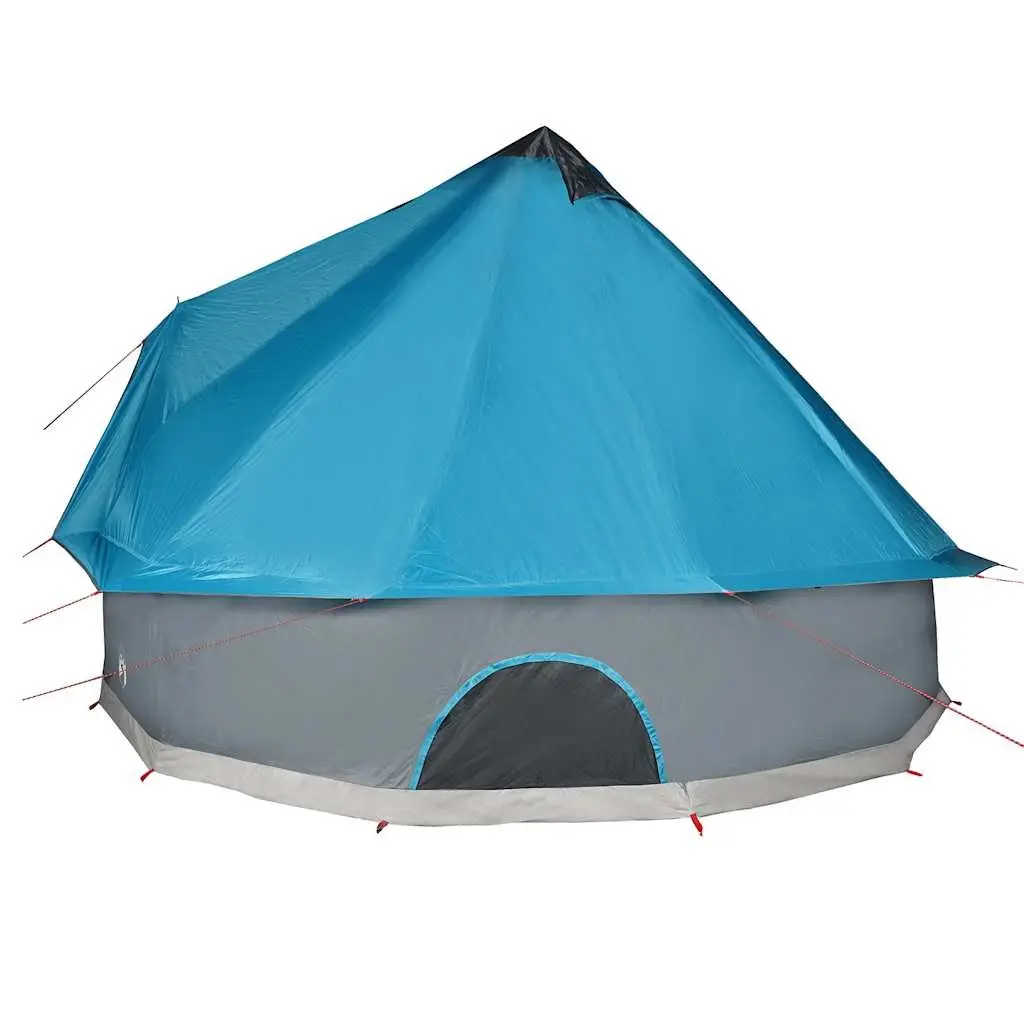 Camping Tent 10 Person Tipi Waterproof Blue Outdoor Adventure