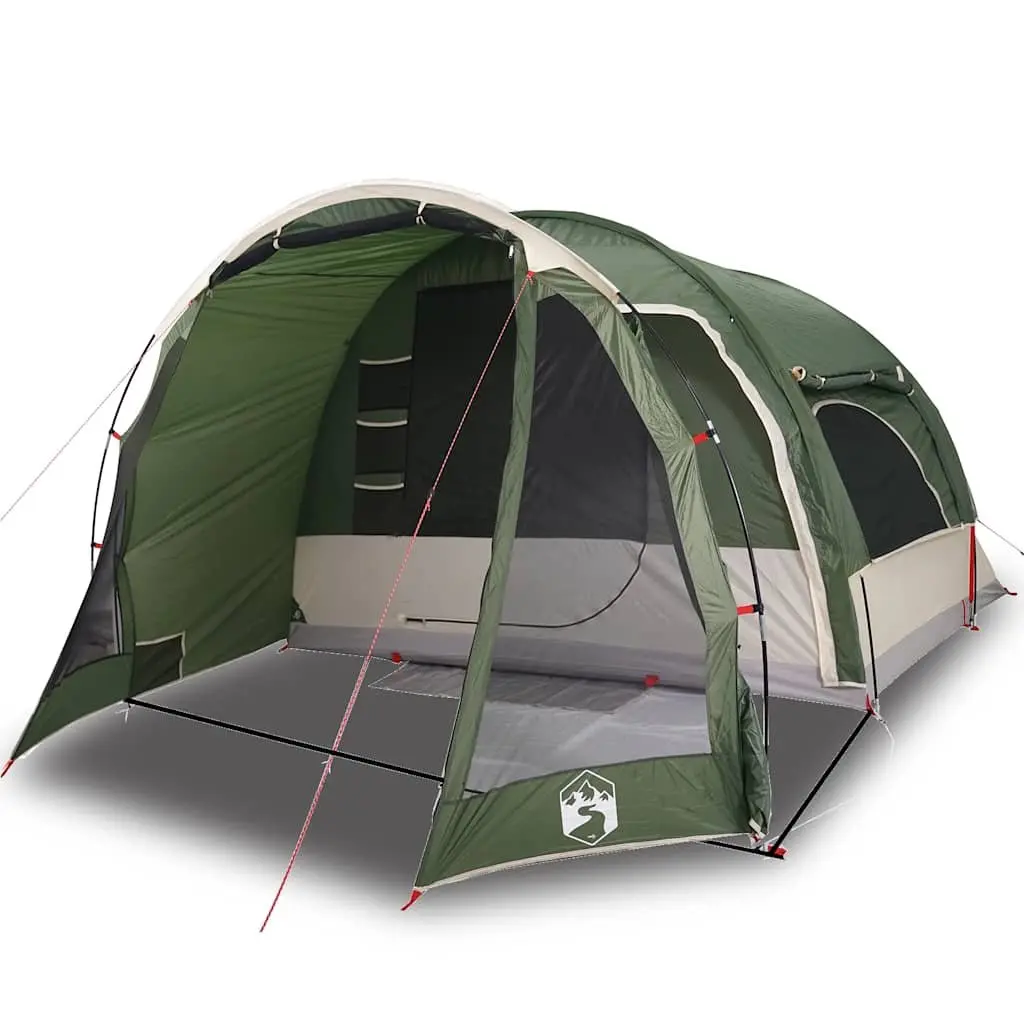 6-Person Family Tent Green Waterproof Camping Outdoor Shelter Portable Easy Setup