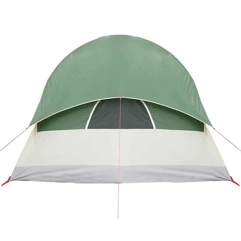 Camping Tent Tunnel 4-Person Waterproof Green Fibreglass Easy Setup