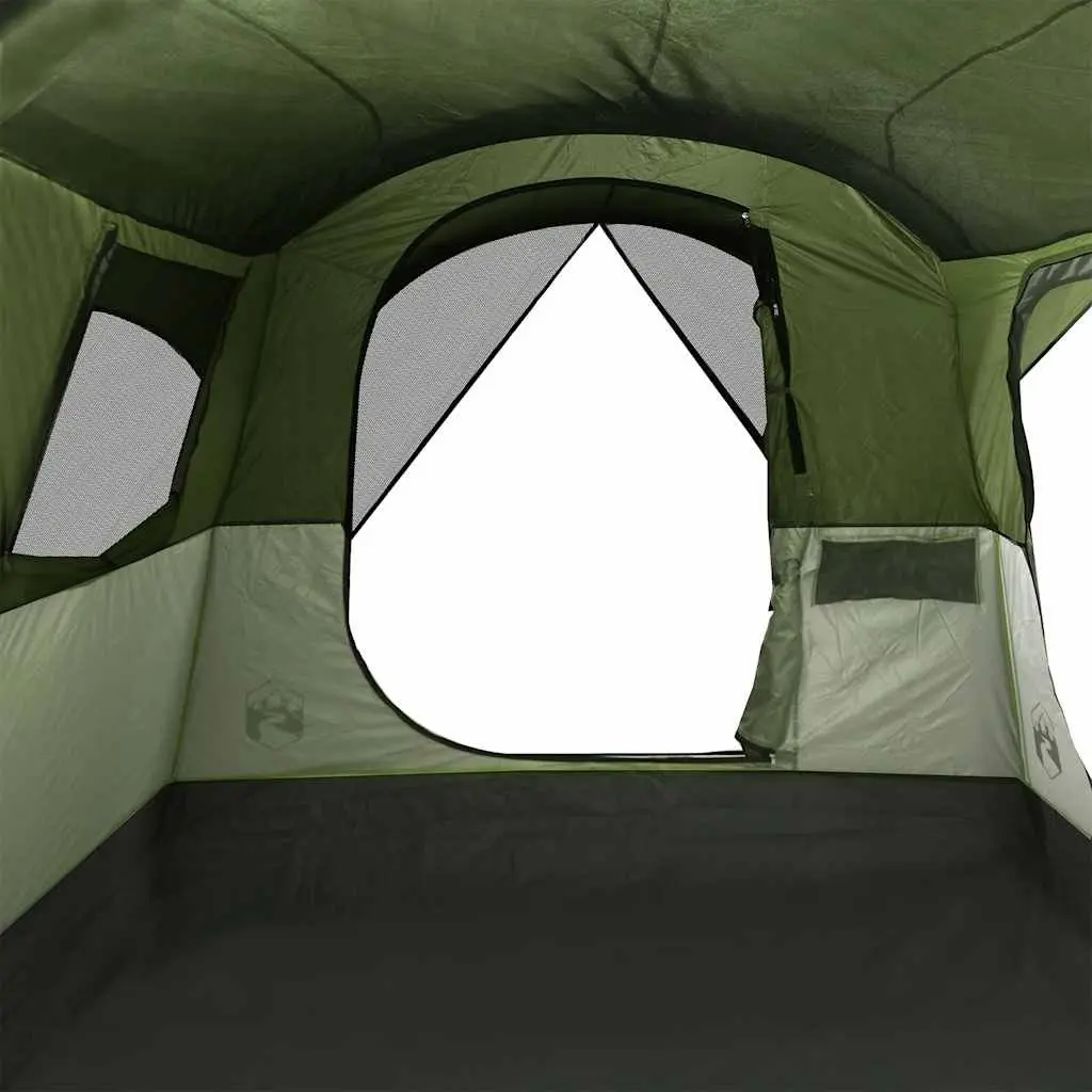 Tunnel Tent 8-Person Waterproof Green Camping Hiking Shelter