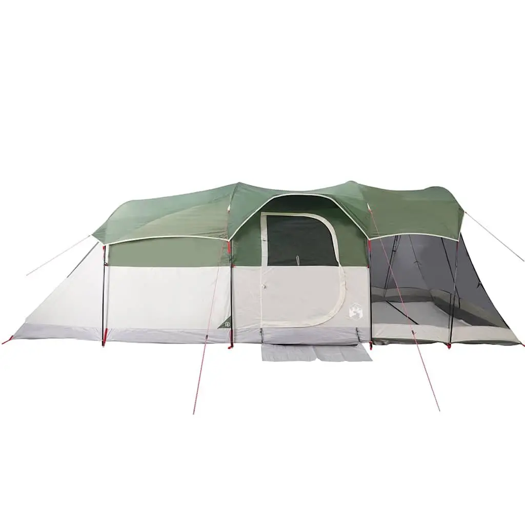 Tunnel Tent 8-Person Waterproof Green Camping Hiking Shelter