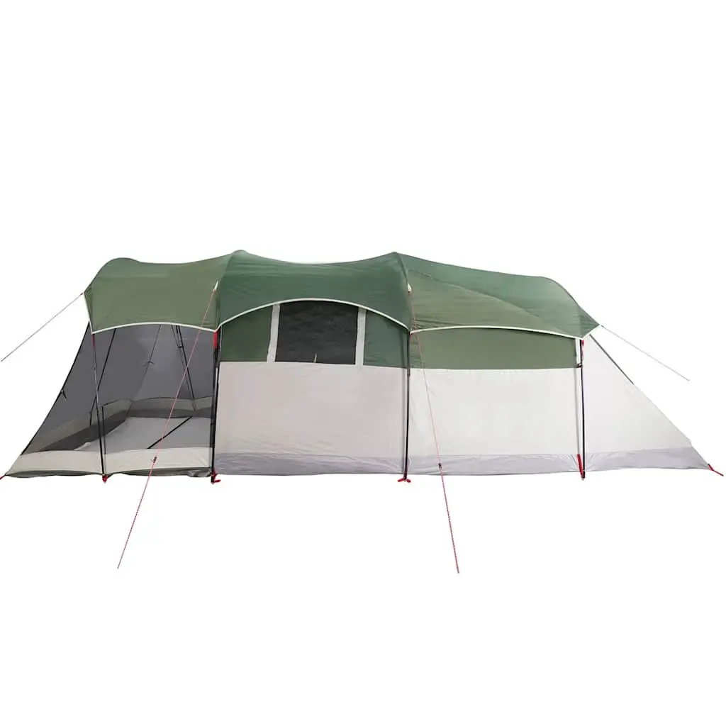 Tunnel Tent 8-Person Waterproof Green Camping Hiking Shelter
