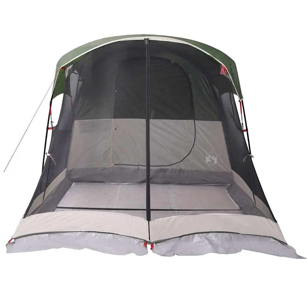 Tunnel Tent 8-Person Waterproof Green Camping Hiking Shelter
