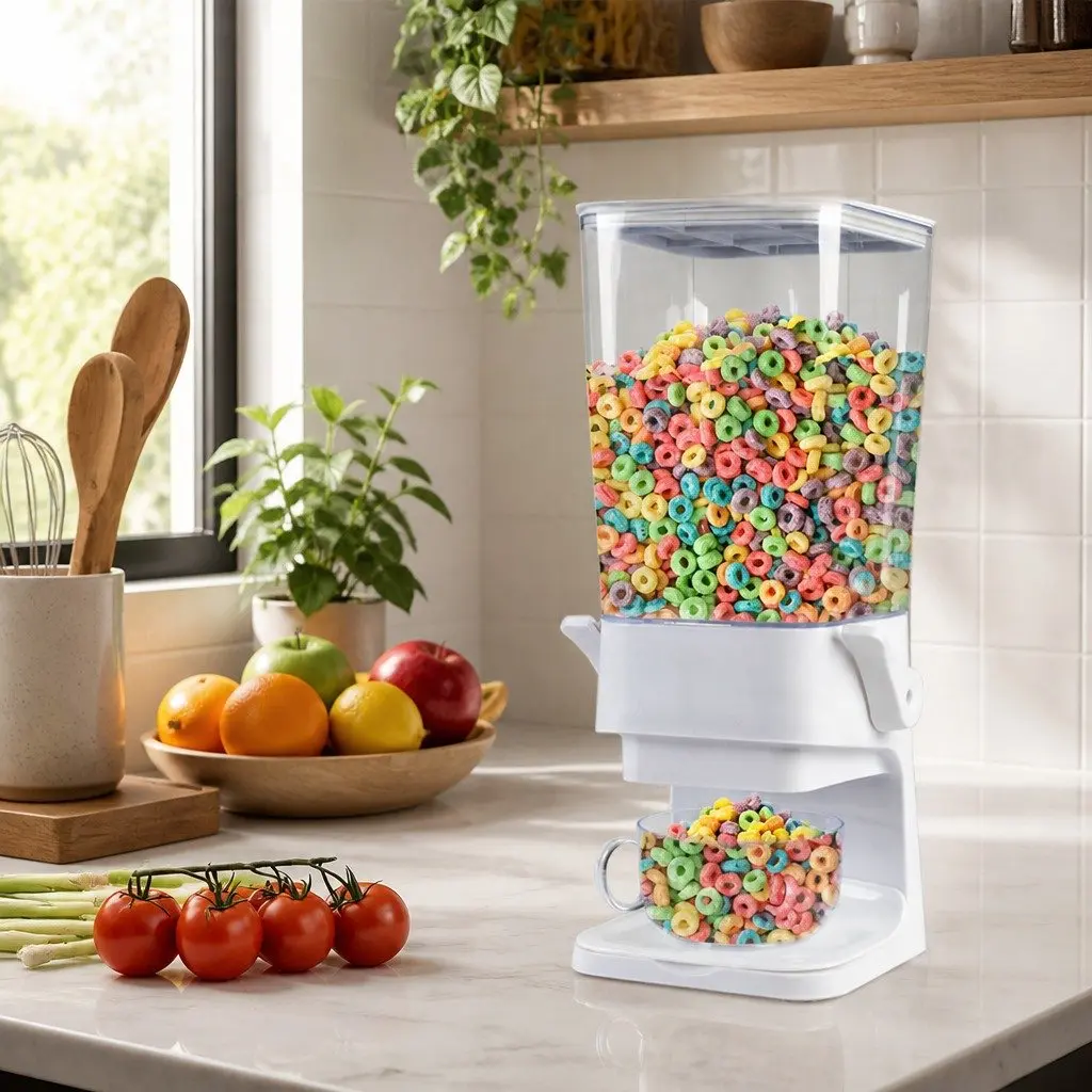 Cereal Dispenser 5.5L Grain Storage Container Dry Food Kitchen Pantry Organiser
