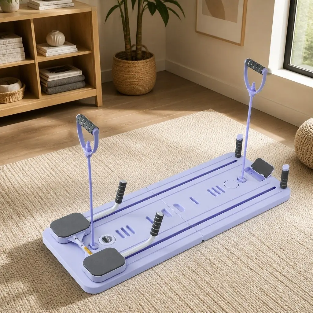 Foldable Pilates Reformer for Effective Workouts