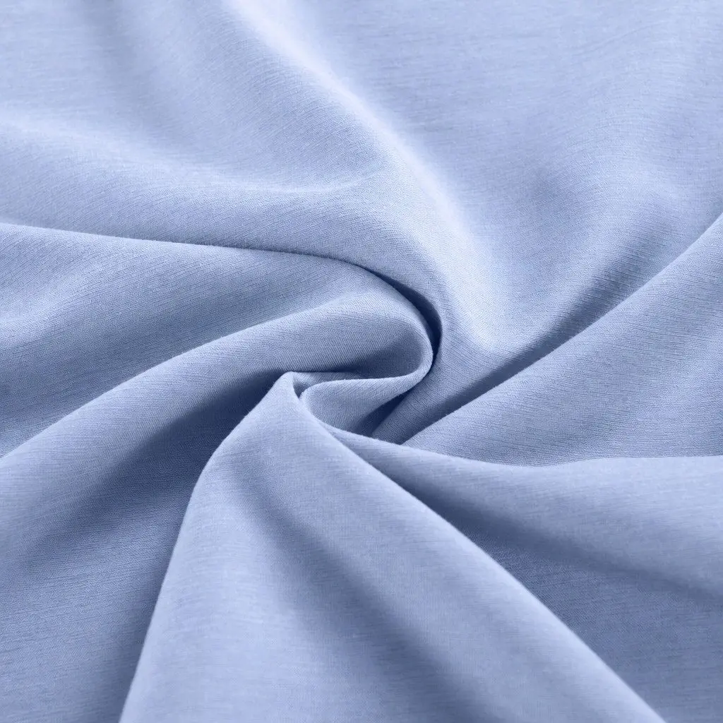 Bamboo Cooling Quilt Cover Set King 2000TC Light Blue Breathable Bedding