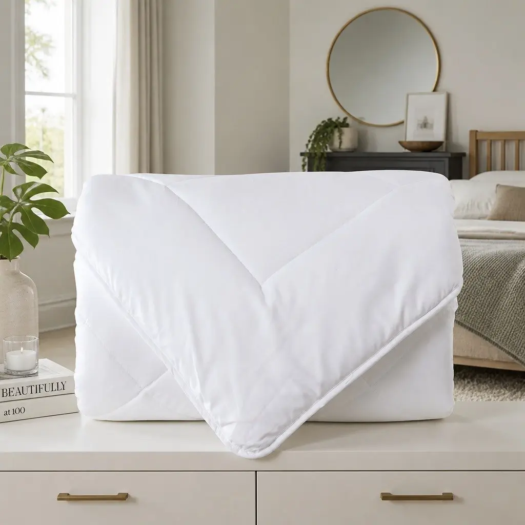 Single Quilt Lightweight Breathable Anti-bacterial 260GSM 140cm x 210cm Silk Touch