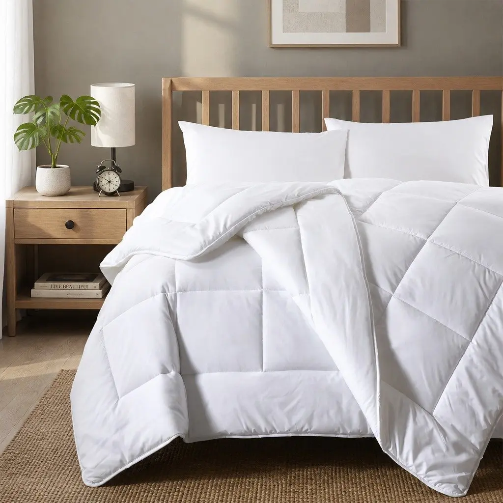 Single Quilt Lightweight Breathable Anti-bacterial 260GSM 140cm x 210cm Silk Touch