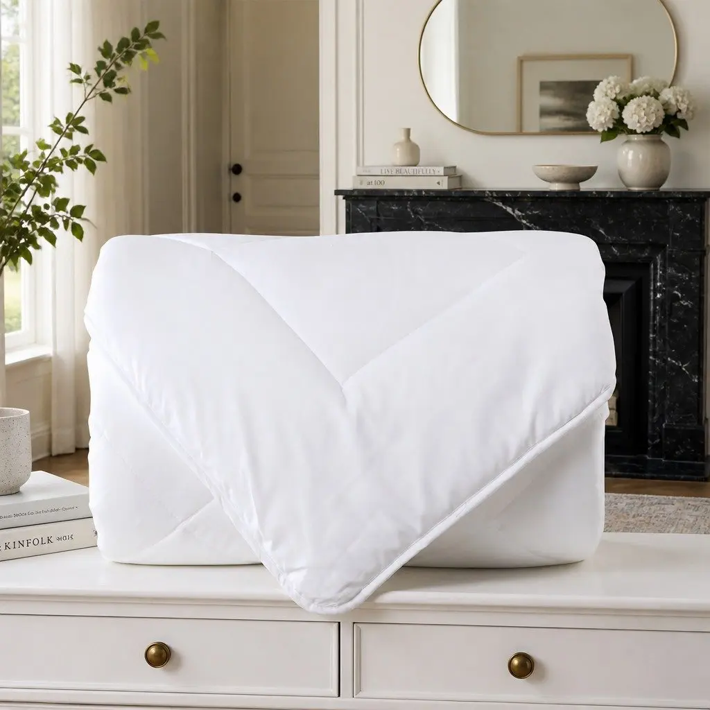 Queen Quilt Lightweight 210x210cm Eco-Silk Microfibre 260GSM Soft Breathable