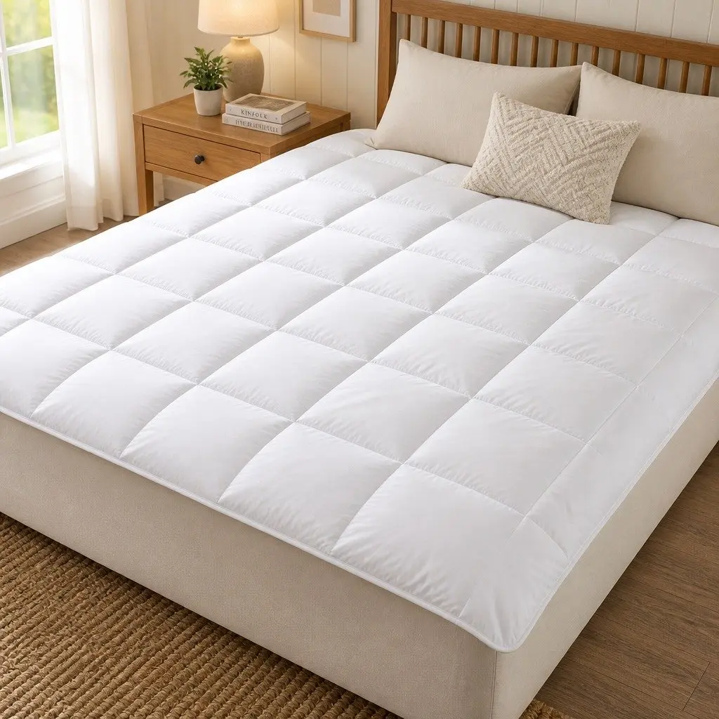 Bedding Quilt Cotton Cover 240x210cm Lightweight Microfibre Silk Blend Hypoallergenic