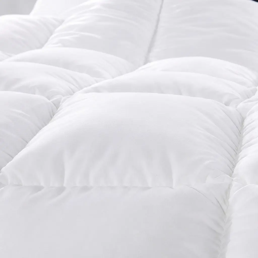 Goose Feather Down Quilt All-Season King Single 500GSM Soft Cotton Cover