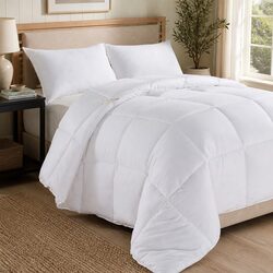 Duck Feather Down Quilt King Single 500GSM Ultra Soft Cotton Cover Baffle Box