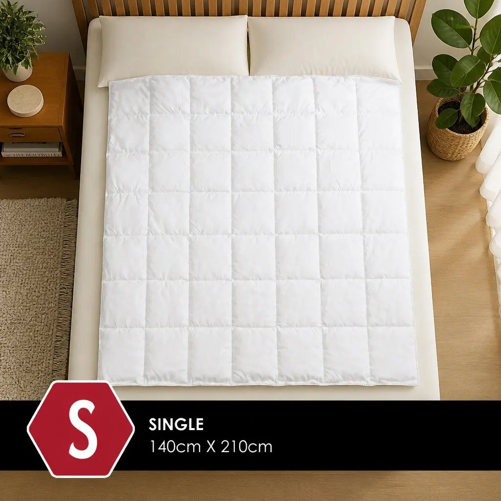 Bamboo Blend Quilt Single 250GSM Moisture Wicking Breathable Lightweight