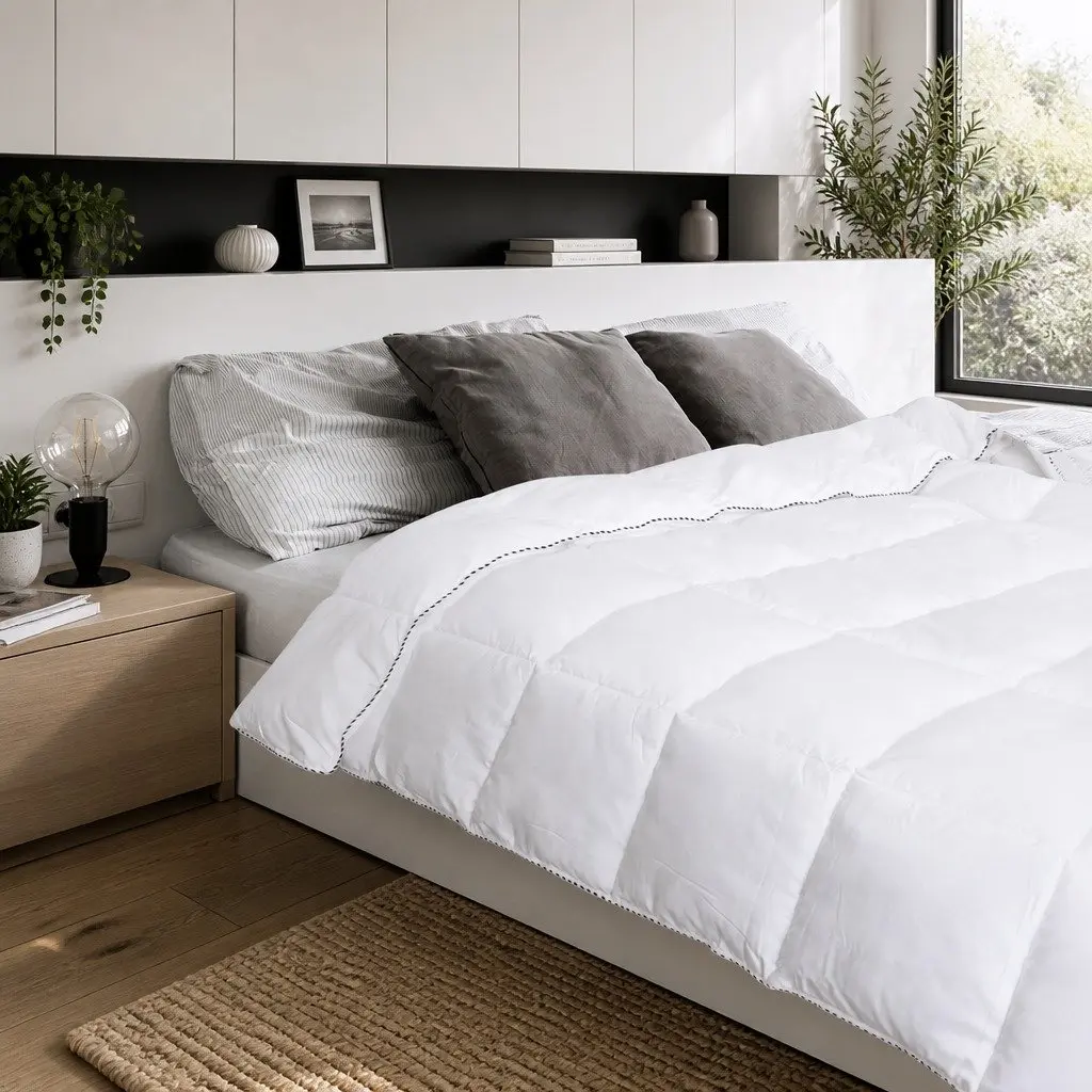 Bamboo Blend Quilt Single 250GSM Moisture Wicking Breathable Lightweight